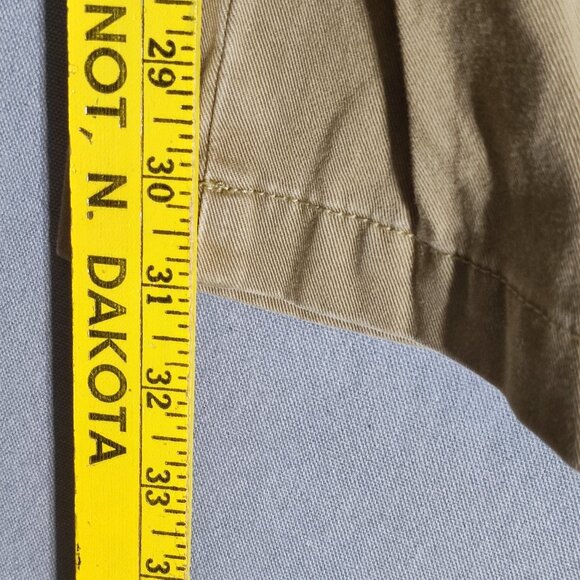 J. Crew chino pants men's size 32X32 tan colour straight leg cotton pants - Picture 9 of 10